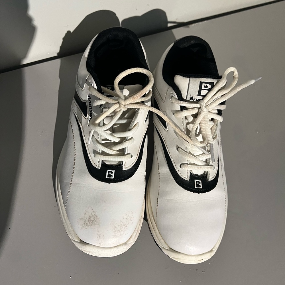 Women’s Brunswick bowling shoes white black size 7.5 - Picture 6 of 6